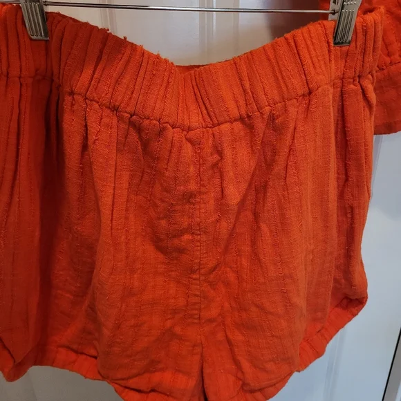 Free People Gauze Shorts Set, Size L - Picture 5 of 8